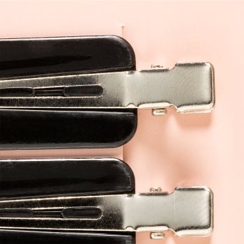 BrushArt Hair Creaseless clips agrafe de par culoare Black - imagine 3